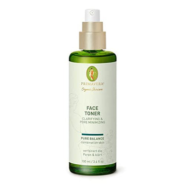 PRIMAVERA Face Toner - Clarifying & Pore Minimizing 100 ml - Naturkosmetik - Klärendes Gesichtswasser für ölige Haut und Mischhaut - mattiert und reguliert die Haut - vegan im Sale